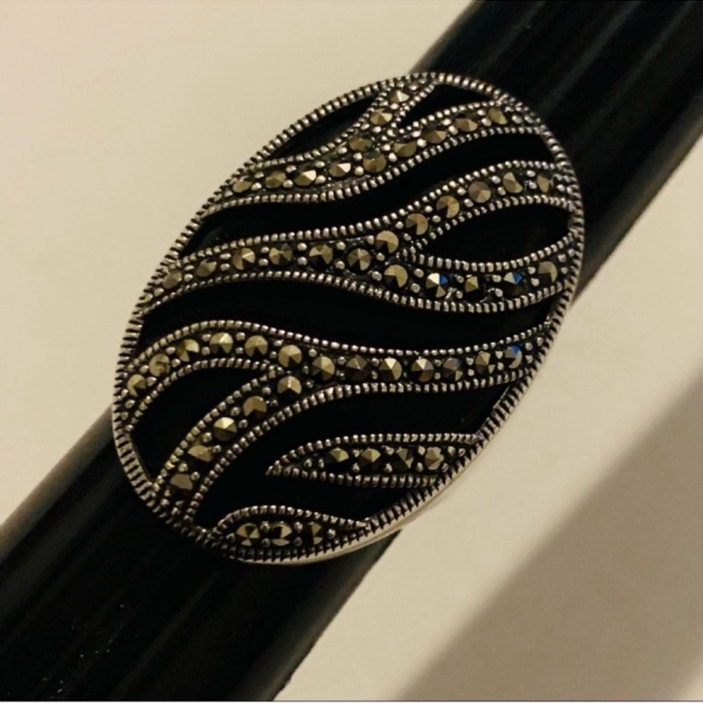 Judith Jack | Ring | Sterling Silver Marcasite